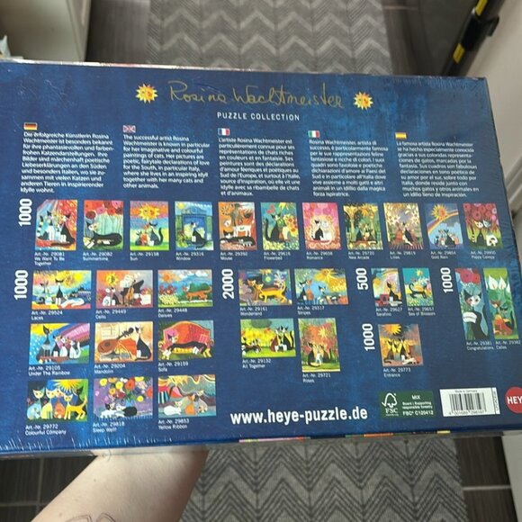 HEYE Puzzle 1000 Pieces NIB Lilies by Wachtmeister - Picture 4 of 6